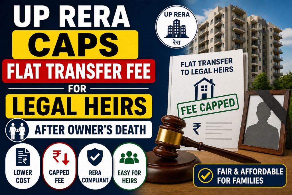UP RERA Caps Flat Transfer Fee for Legal Heirs After Owner’s Death