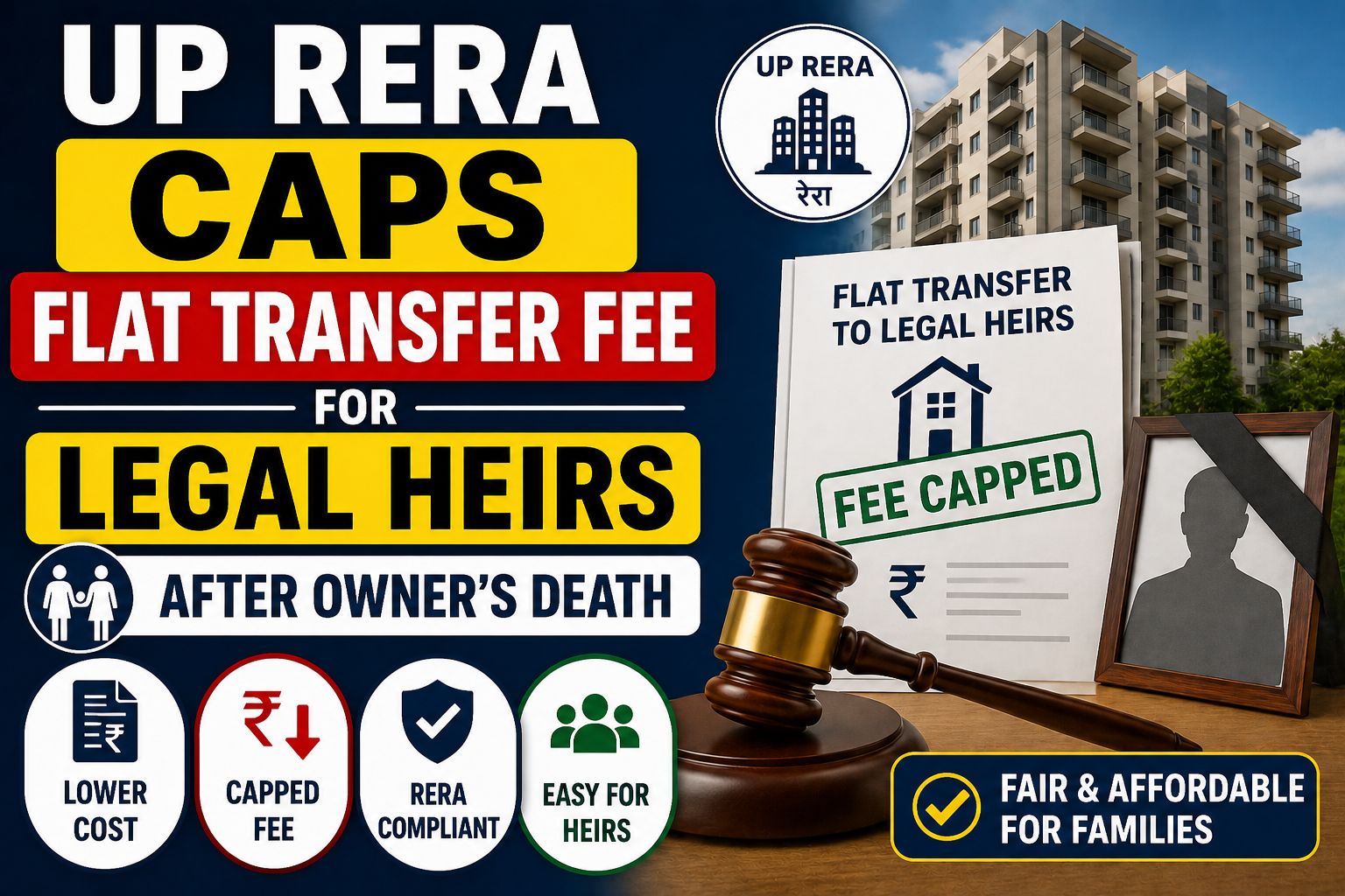 UP RERA Caps Flat Transfer Fee for Legal Heirs After Owner’s Death