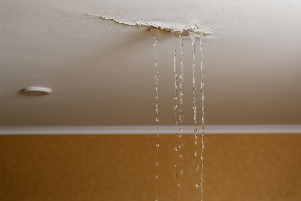 ceiling leakage water